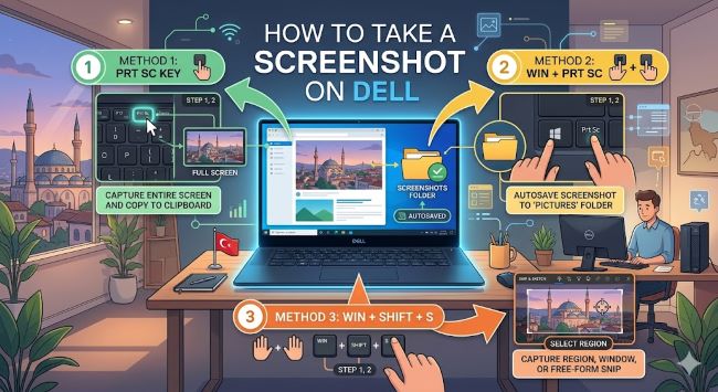 How to Take a Screenshot on Dell