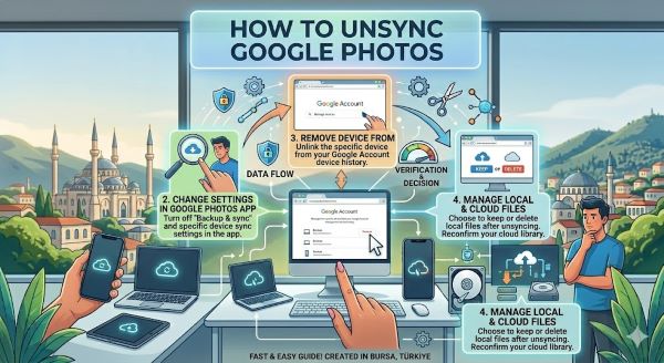 How to Unsync Google Photos