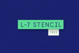 L-7 Stencil Font