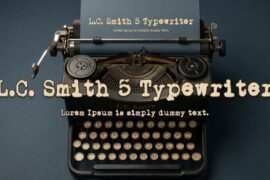 L.C. Smith 5 Typewriter Font