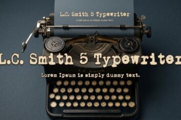 L.C. Smith 5 Typewriter Font
