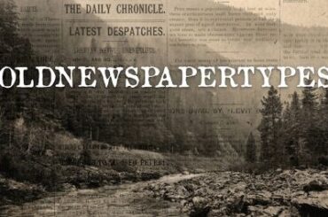 Old Newspaper Types Font
