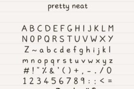 Pretty Neat Font