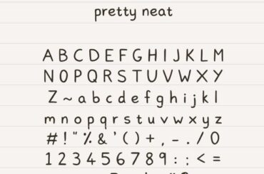 Pretty Neat Font