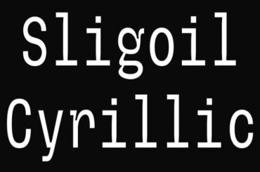 Sligoil Cyrillic Font