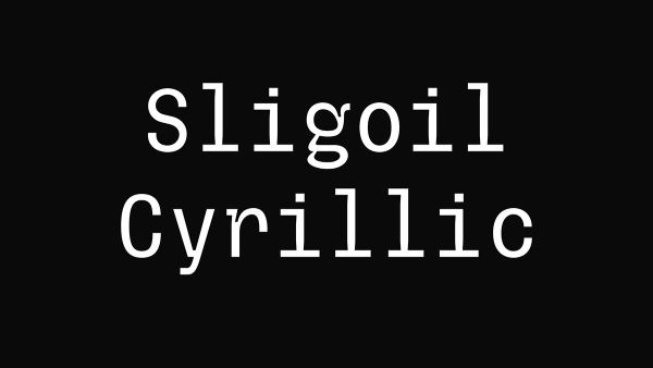 Sligoil Cyrillic Font