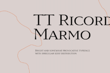TT Ricordi Marmo Font