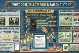 What Does Yellow Font Mean on TikTok