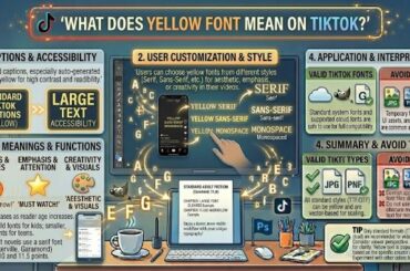 What Does Yellow Font Mean on TikTok