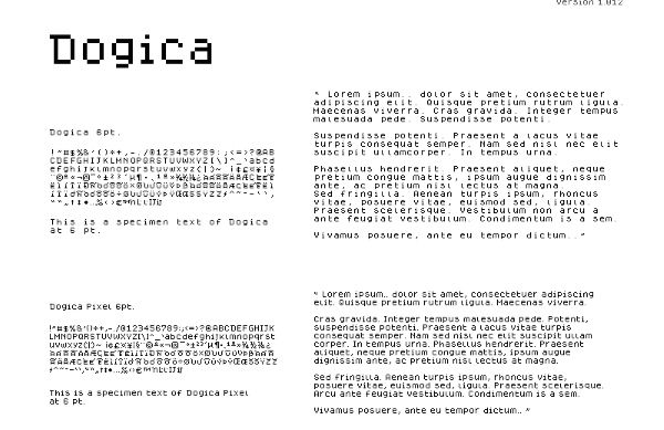dogica font
