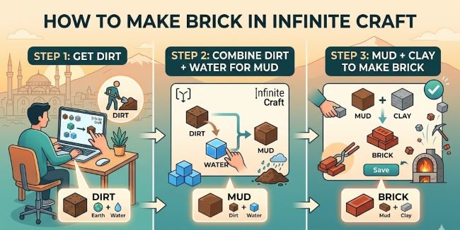 how to make brick in infinite craft