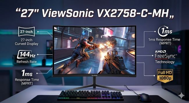 27" ViewSonic VX2758-C-MH