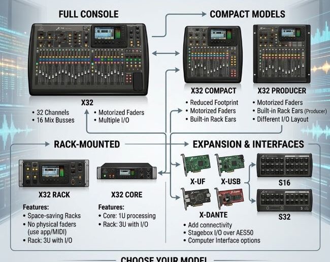 Behringer X32: The Complete Guide to Every Model