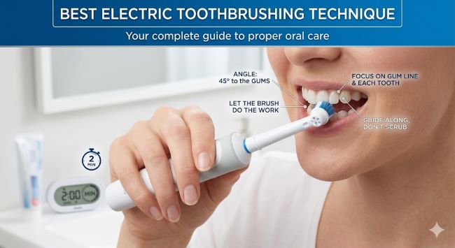 Best Electric Toothbrushing Technique