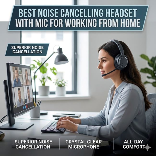 Best Noise Cancelling Headset with Mic for Working from Home