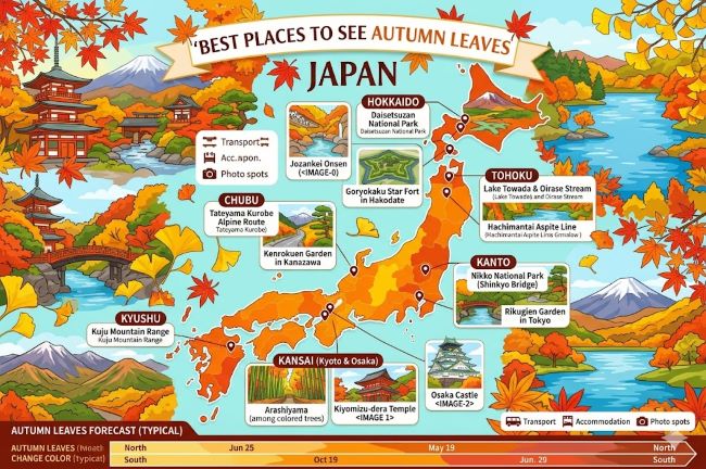 Best Places to See Autumn Leaves Japan