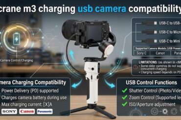 Crane M3 Charging USB Camera Compatibility