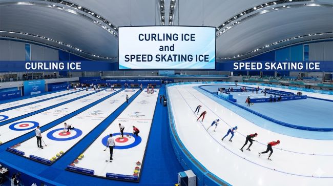 Curling Ice and Speed Skating Ice