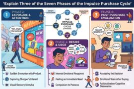 Explain Three of the Seven Phases of the Impulse Purchase Cycle