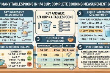 How Many Tablespoons in 1/4 Cup: Complete Cooking Measurement Guide