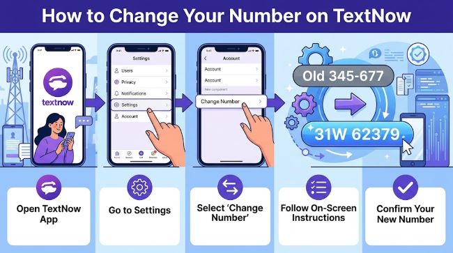How to Change Your Number on TextNow
