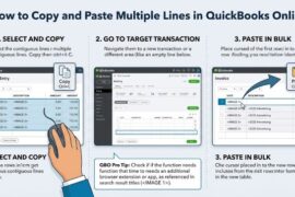 How to Copy and Paste Multiple Lines in QuickBooks Online