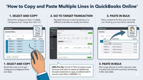 How to Copy and Paste Multiple Lines in QuickBooks Online
