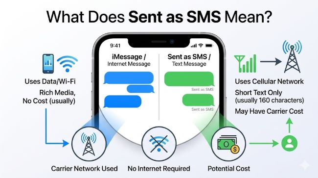 What Does Sent as SMS Mean