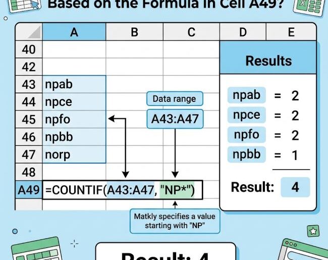 What Value Would Be Returned Based on the Formula in Cell A49