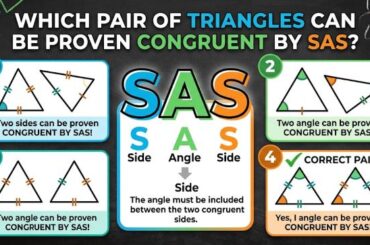 Which Pair of Triangles Can Be Proven Congruent by SAS