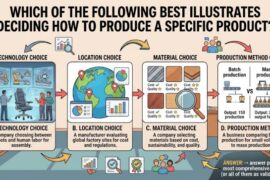Which of the Following Best Illustrates Deciding How to Produce a Specific Product?