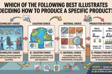Which of the Following Best Illustrates Deciding How to Produce a Specific Product?