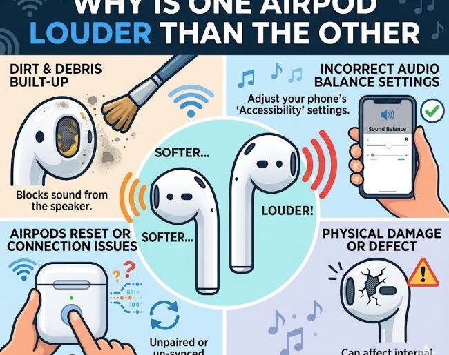 Why Is One AirPod Louder Than the Other