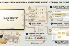 How Do You Open a Program When There Are No Icons on the Desktop