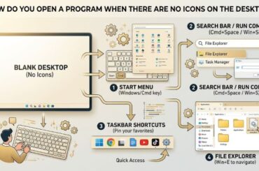 How Do You Open a Program When There Are No Icons on the Desktop