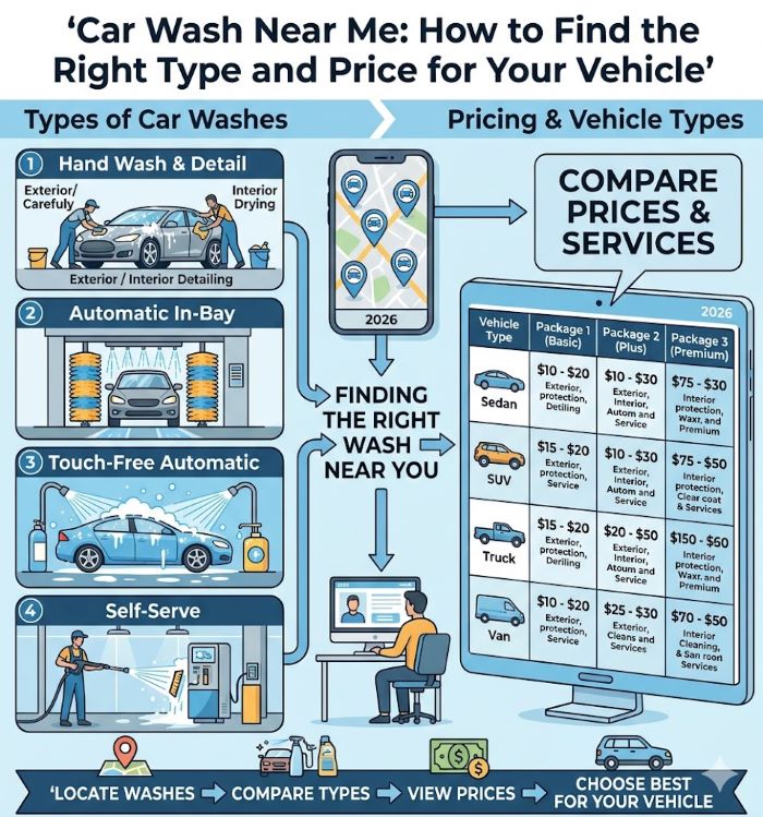 Car Wash Near Me: How to Find the Right Type and Price for Your Vehicle