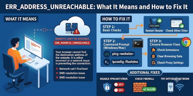 ERR_ADDRESS_UNREACHABLE