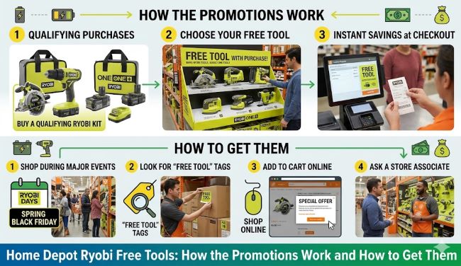 Home Depot Ryobi Free Tools