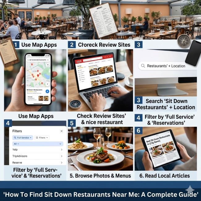 How To Find Sit Down Restaurants Near Me