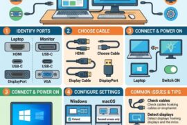 How to Connect an External Monitor to a Laptop