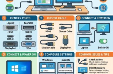 How to Connect an External Monitor to a Laptop
