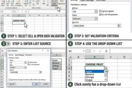 How to Create a Drop Down List in Excel