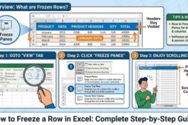 How to Freeze a Row in Excel