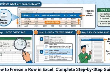 How to Freeze a Row in Excel