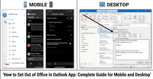How to Set Out of Office in Outlook App