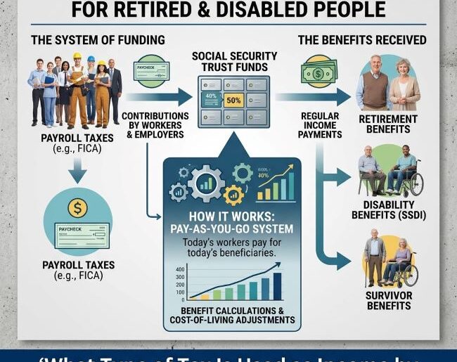 Income by Retired People and People with Disabilities