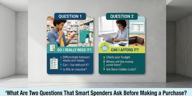 What Are Two Questions That Smart Spenders Ask Before Making a Purchase