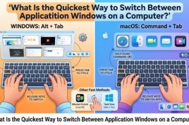 What Is the Quickest Way to Switch Between Application Windows on a Computer