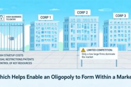 Which Helps Enable an Oligopoly to Form Within a Market