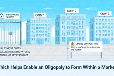 Which Helps Enable an Oligopoly to Form Within a Market